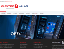 Tablet Screenshot of elektro-milas.com